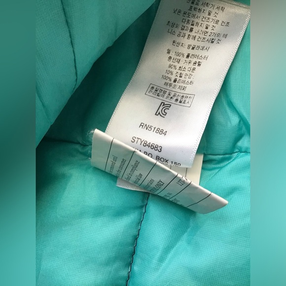 🏔Patagonia Down Sweater Jacket Full Zip Women Sz-Small Navy & Turquoise Quilted - Picture 8 of 12